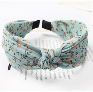 Light Blue and Pink Pastoral Style Headband